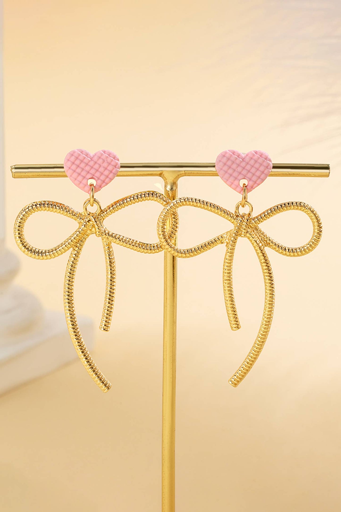 Heart Stud Gold Earrings