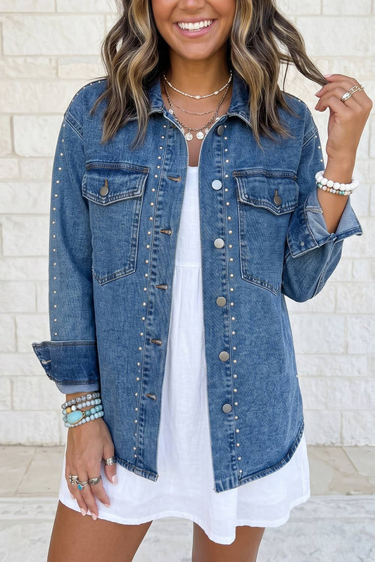 Western Style Long Sleeve Denim Jacket