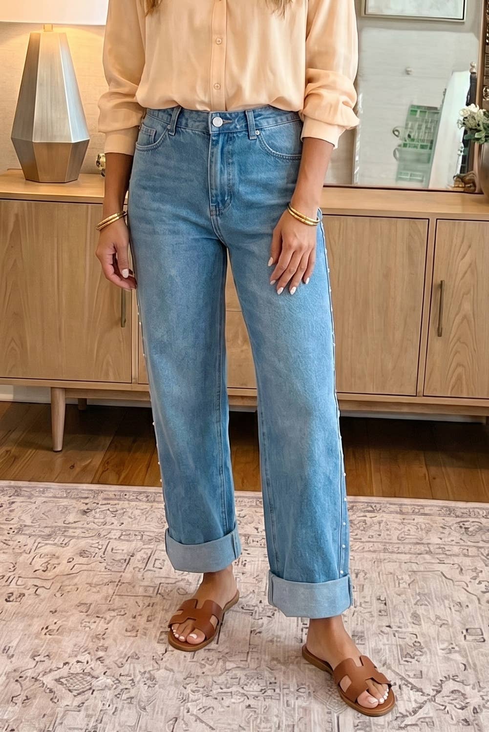 Rivet Detail Jeans
