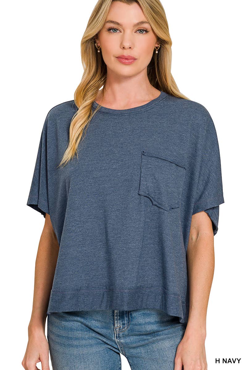 Exposed Seam Boxy Top