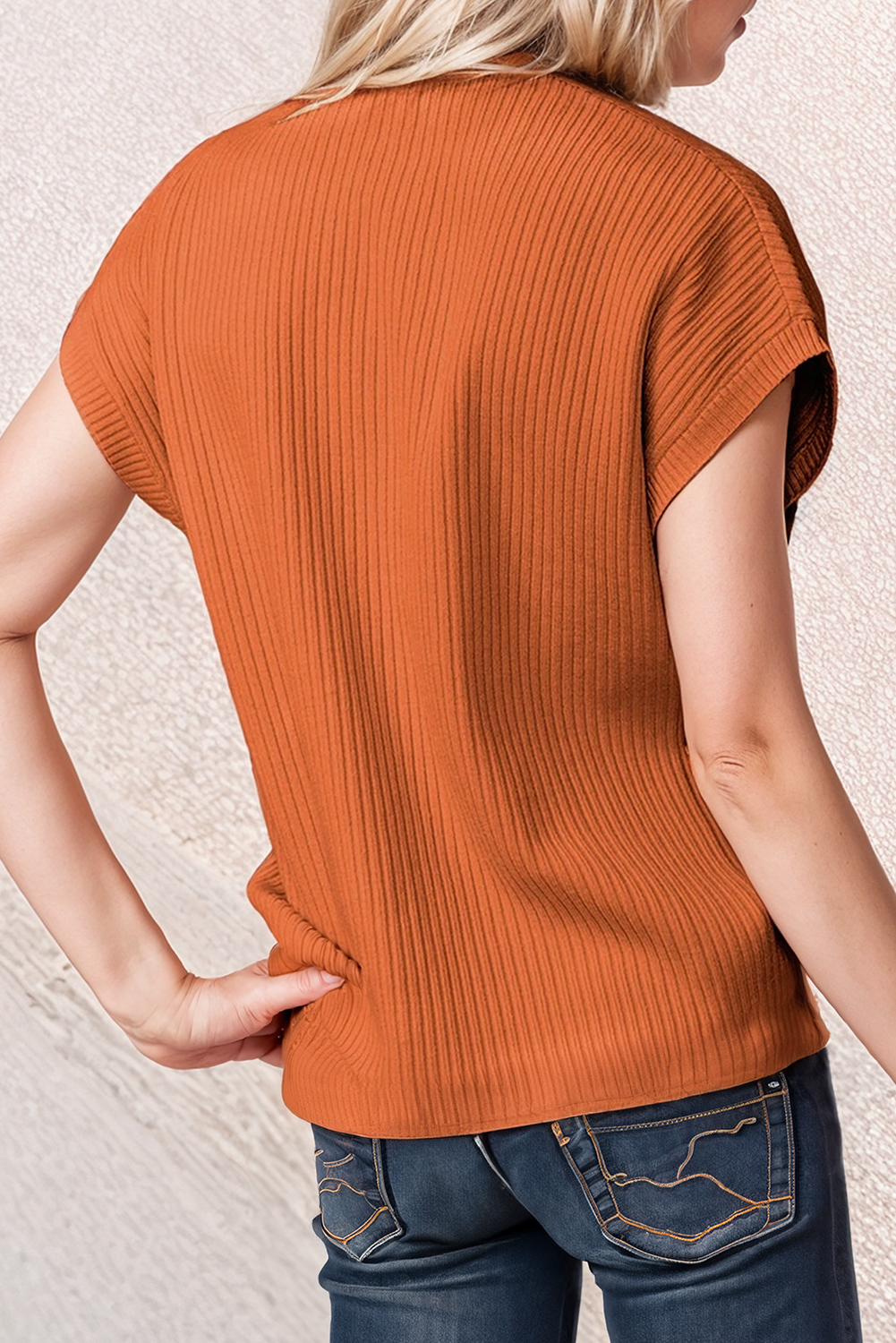 Patch Pocket Ribbed Sweater
