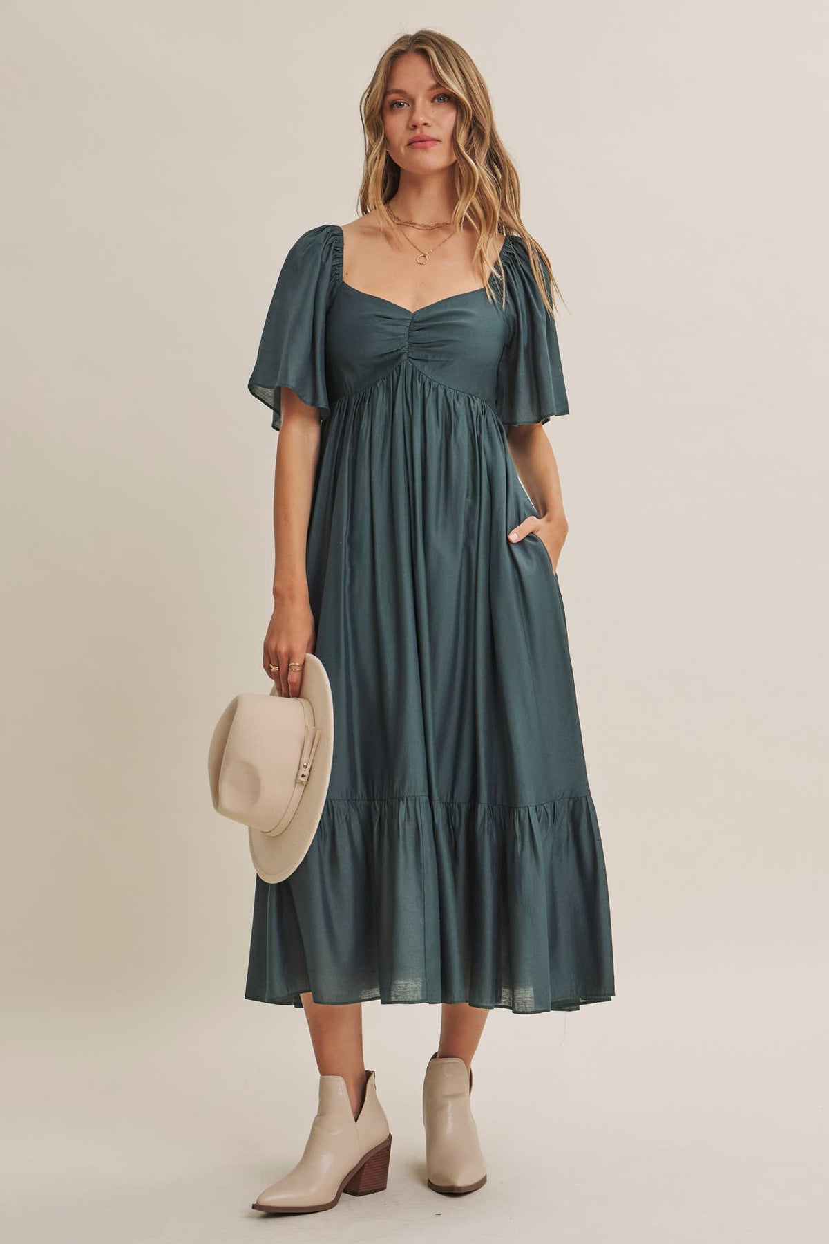 WILLOW SWEETHEART MIDI DRESS