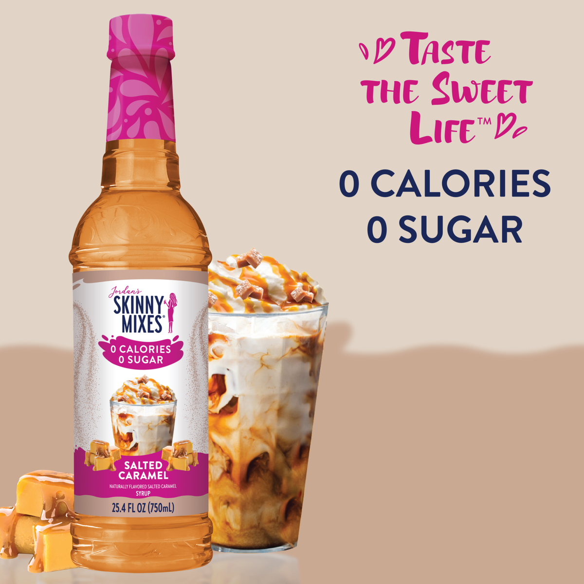 Sugar Free Salted Caramel Syrup - Jordan's Skinny Mixes