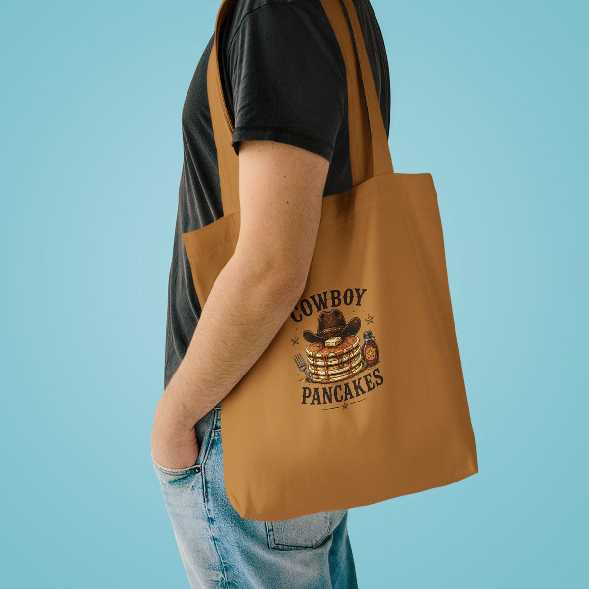 Cowboy Pancakes Tote Bag | Random Ranch Graphic Tote