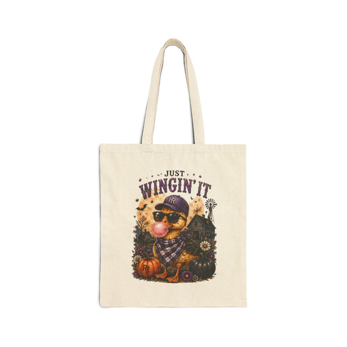 Just Winging It Cotton Canvas Tote Bag