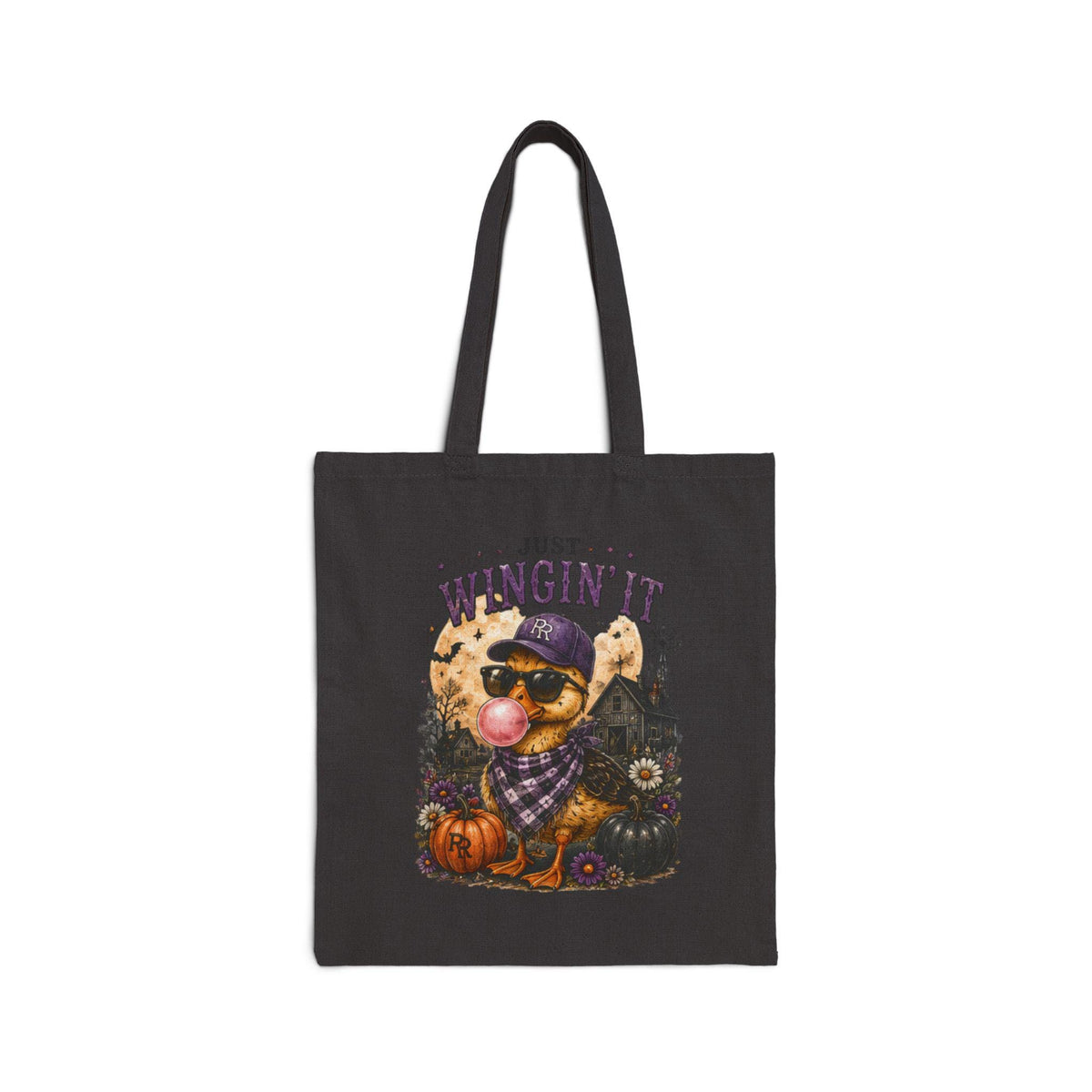 Just Winging It Cotton Canvas Tote Bag