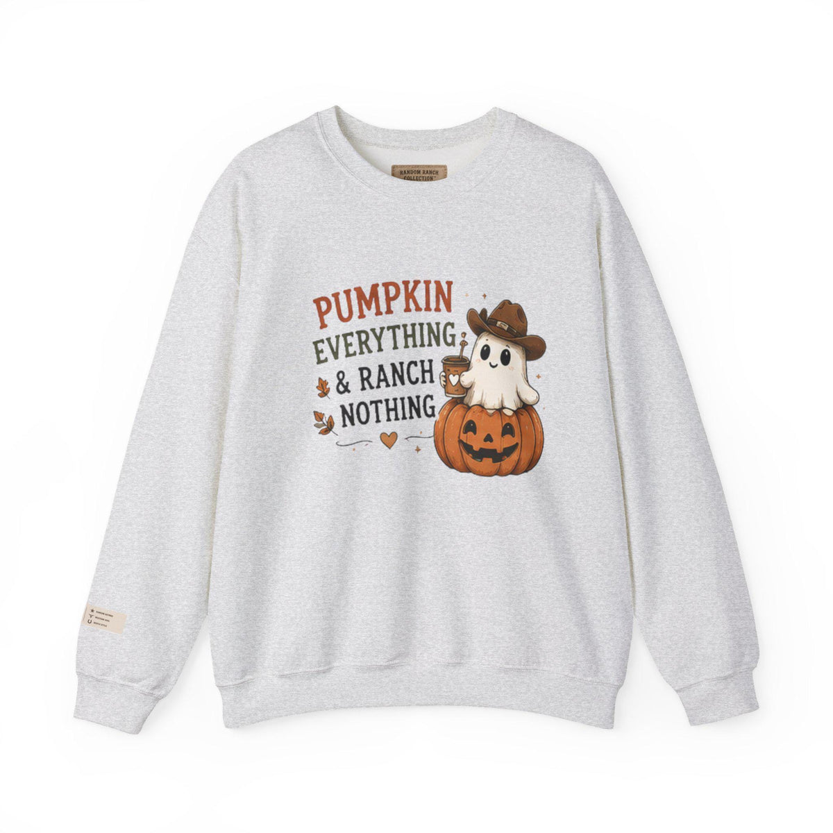 Pumpkin Everything Ghost Sweatshirt | Fall Halloween Crewneck