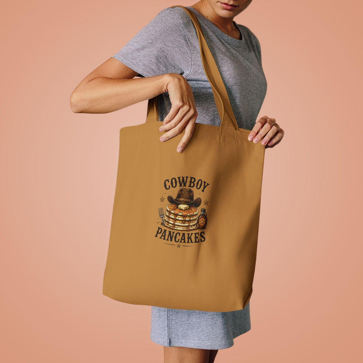 Cowboy Pancakes Tote Bag | Random Ranch Graphic Tote
