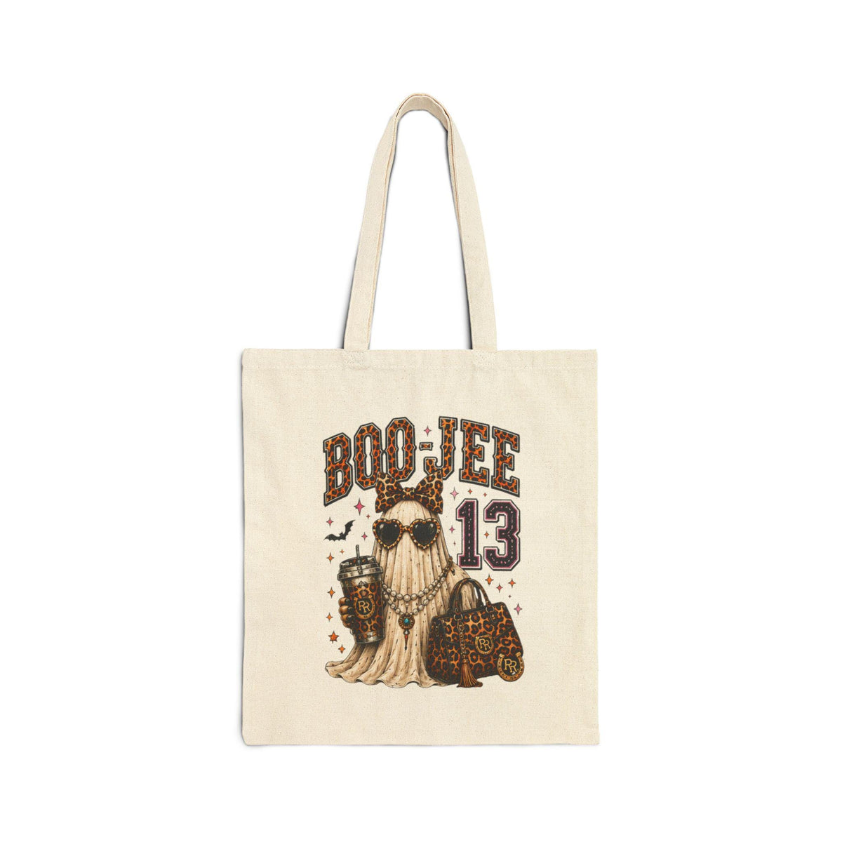 Boo-Jee Ghost Cotton Canvas Tote Bag