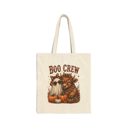 Boo Crew Cotton Canvas Tote Bag